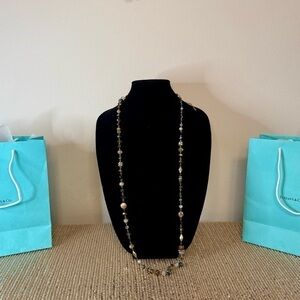 🌸SAKS3 - Gorgeous Beaded Necklace🤎💛🛍️ (blue)